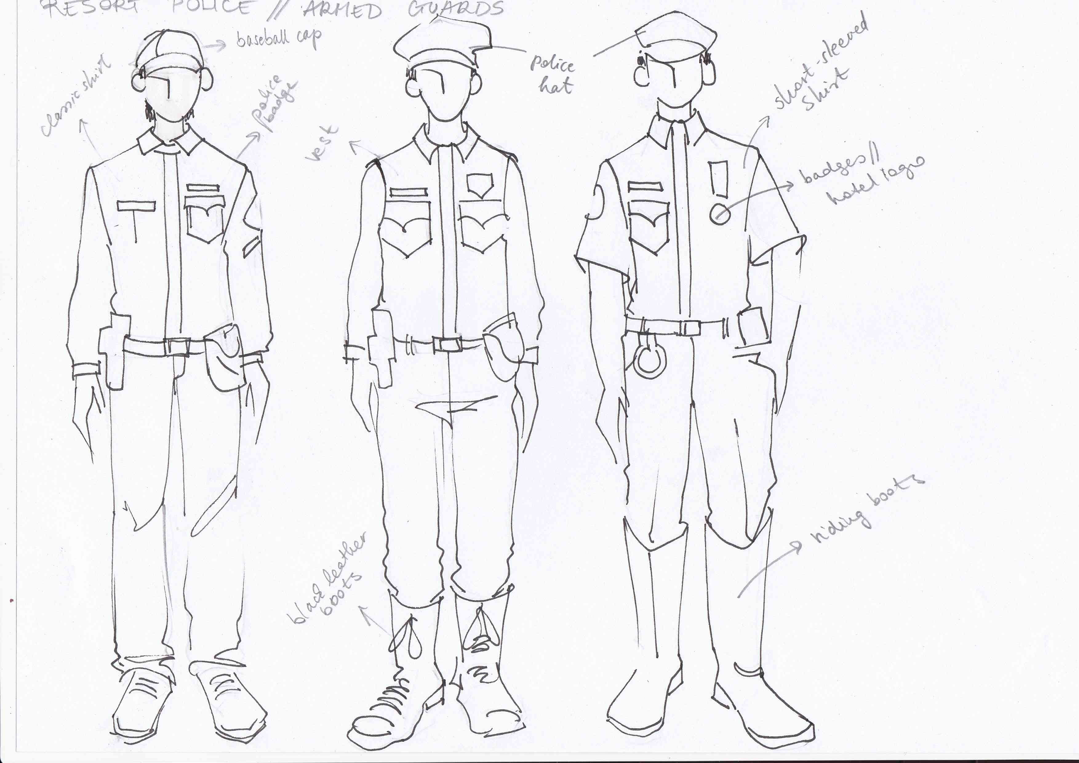Costume design infinity pool